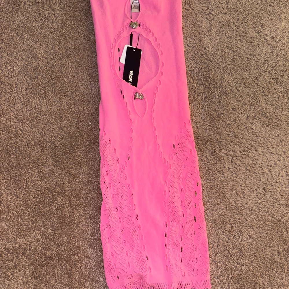 Seamless Mini Dress with Cutout Design